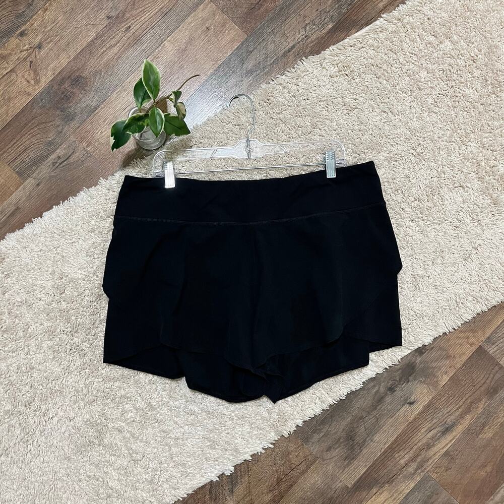 CALIA by Carrie Underwood XL Black Kick It Up Lined Activewear Athleisure Shorts